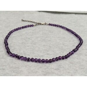 Nicky Butler Purple Amethyst Gemstone Chocker Necklace 925 Indian Silver Vintage